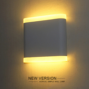 Modern Square Bedroom LED Light Aluminum Wall-Mounted Waterproof Wall <b>Lamp</b> <b>Touch</b> Control Dimmable 3-Year Warranty 50000 Hours - Product Image 6