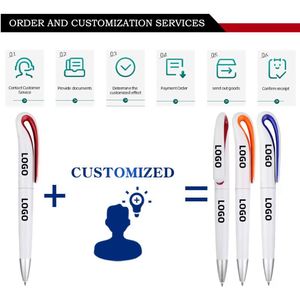 Bolígrafos de Plástico Deportivos con Logotipo Personalizado al por Mayor, para Publicidad, Oficina/Escuela, Sublimación DIY, Tinta Negra - Product Image 4
