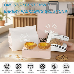 Custom Printed Takeaway Food Packaging Box Bakery Street Snack Recyclable Paper <b>Container</b> Your Logo Fast Food - Product Image 2