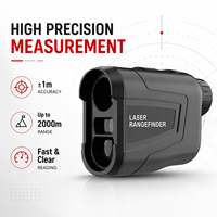 Télémètre laser de golf 6X en gros, 2000m, avec lentille 6X, fonction Pin Lock, vibration et compensation de pente, pour la chasse et la construction