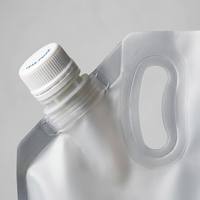 Pochette de recharge personnalisée pour savon liquide, avec bec verseur, qualité alimentaire, pour détergent lessive, avec poignée