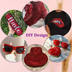 บลิงอินบ็อกซ์ ขายส่ง คริสตัลเรซิ่นทรงกลมแบบแบน ขนาด Ss6 Ss10 Ss16 Ss20 Ss30 แพ็คเกจแบบขายส่ง คริสตัลเรซิ่นสีใสสีเงิน - Product Image 6