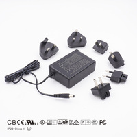 Adaptateur secteur DC 7V3A 10V2.1A 12V2A 16V1.5A 20V1.2A 24V1A 48V0.5A 50V0.48A pour usage médical 21W 24W Alimentation murale AC/DC