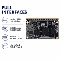 Placa de desarrollo de grado industrial RK3576 IoT Soc para ARM Linux AI 16GB LPDDR 32GB 256GB EMMC FLASH Rockchip RK3576 para