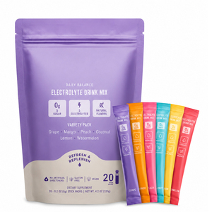Mélange d'électrolytes végétaliens biologiques en poudre, boisson sans sucre, complément vitaminique pour adultes, hydratation, nutrition sportive, soutien immunitaire - Product Image 1