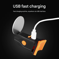 Feu arrière solaire pour vélo, design étoile à cinq branches, portable, pour la sécurité nocturne en extérieur