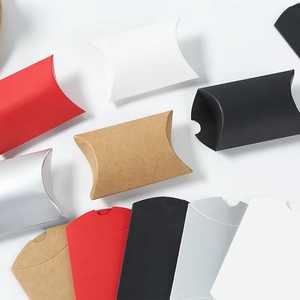 Boîte à bonbons en carton pliable en papier kraft blanc et noir avec fenêtre et corde en chanvre pour emballage alimentaire - Mariage/Fête d'anniversaire - Product Image 2