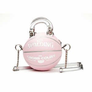 Ommiz 2025-26กระเป๋าบาสเก็ตบอลสุดหรูของผู้หญิงกระเป๋าสะพายข้างแฟชั่นกระเป๋าคลัทช์สีชมพูอ่อน - Product Image 1