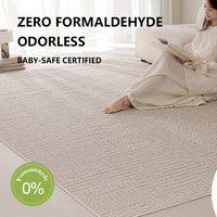Tapis moderne imperméable abstrait beige, fabriqué à la machine, adapté aux animaux domestiques, écologique, à poils moyens, pour salon, moelleux, pour la prière
