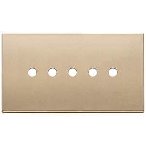 5Mx5 Bs Round Satin Gold <b>Plate</b> 16.5 Cm Length Wall <b>Switch</b> Cover - Product Image 1