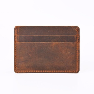 Custom <b>Card</b> <b>Holder</b> <b>Wallet</b> Slim Genuine Leather Men <b>Wallet</b> - Product Image 1