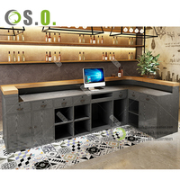 Comptoir de bar de nuit en marbre artificiel, design moderne, pour restaurant, café, magasin, 1 pièce