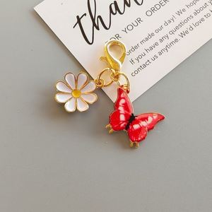 Initial Letter <b>Butterfly</b> Bag Purse Charms for Handbags Women's Keyrings Pendant <b>Light</b> Small Items Stock Wholesale Keychains - Product Image 4