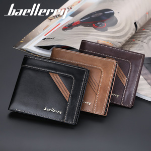 Baellerry <b>Men's</b> Short <b>Wallet</b> Pu Leather Multi Card Slot Zipper Fashion Everyday Use - Product Image 4