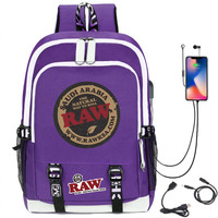 Tas Ransel Toko Rokok Custom Logo Cetak Oxford 900D Berkualitas Tahan Lama, Dilengkapi Charger USB, Muat Laptop dan Buku, Tersedia