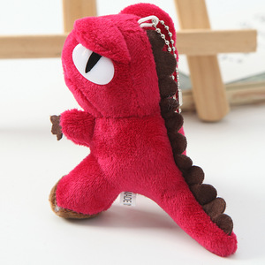 10cm Cute Fluffy Keychain Plush Dinosaur Keychain Soft Stuffed Animal Kids Toys Gift for Claw Machine - Product Image 3