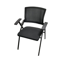 Chaises de salle de réunion ergonomiques modernes à hauteur réglable avec cadre en plastique à dos solide pour la formation