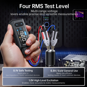 Pince intelligente FNIRSI LCR-ST2 <span class=keywords><strong>Pont</strong></span> numérique - Balayage 100Hz-100kHz Testeur ESR 30V pour la mesure LCR des composants SMD - Product Image 3