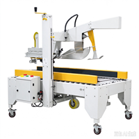 Machine de scellage de cartons entièrement automatique pour entrepôt e-commerce, solution de scellage de boîtes en carton et de ligne d'emballage de commandes