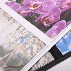 Stock 8x10 blanc PVC Soft Film Sleeve Albums <span class=keywords><strong>Photo</strong></span> 20 Photos motifs personnalisés carton page intérieure avec matière plastique - Product Image 6