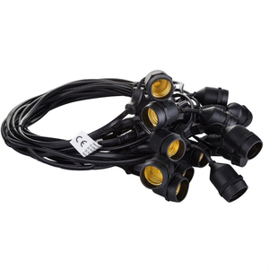10m Heavy Duty Outdoor Light Cable E27 Commercial Grade Waterproof for DIY Party <strong>Garden</strong> Patio Holiday Festoon <strong>String</strong> - Product Image 1