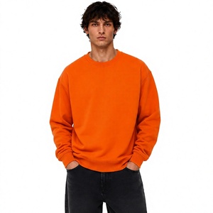 Men's Custom Sweatshirt Soft Cotton Fleece Crew Neck Pullover With Contrast Panel Detail Custom Logo And Fashion Brand Finish - Product Image 1