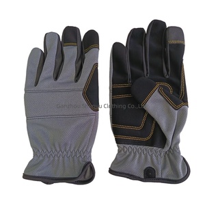 Gants de travail pour hommes Shunyu, en polyester/cuir synthétique, compatibles écrans tactiles, flexibles et durables pour la construction, la mécanique et l'entrepôt - Product Image 5