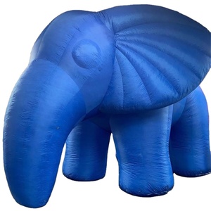 거대한 플러시 인플레이터블 매머드 야생 동물 시뮬레이션 인플레이터블 코끼리 - Product Image 5