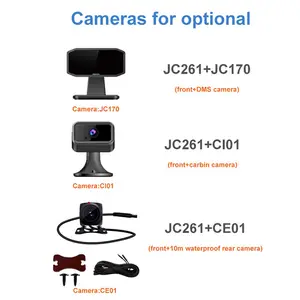 JIMI JC261 Car Dash Cam Mobile MDVR Car DVR With DMS Cabin Rear Cameras Jc400 Jc400P
