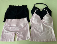 Vêtements de sport personnalisés avec logo, veste de sport respirante sans couture, débardeur sexy à col en V pour le yoga et la remise en forme