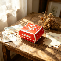 SP2843 Vente en gros de contenants en papier compostables pour hamburgers, frites, emballages à emporter pour la restauration rapide