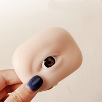 Module Sourcils et Yeux avec Peau de Simulation pour la Pratique, Modèle de Sourcils en Silicone Souple Corps Humain, Outil d'Entraînement au Microblading
