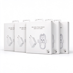 ชุดชาร์จเร็ว 35W USB C PD พร้อมสาย Type C to Type C หัวปลั๊ก US EU UK สำหรับ iPhone18 17 16 15 อุปกรณ์ชาร์จโทรศัพท์มือถือ - Product Image 6