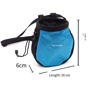 Sac à craie d'escalade portable avec ceinture, <span class=keywords><strong>pochette</strong></span> à craie imperméable pour l'escalade en salle, l'alpinisme, la gymnastique - Product Image 2