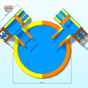 Parco Acquatico Gonfiabile <span class=keywords><strong>a</strong></span> Tema Delfino per Feste, per il Mondo Reale. Popolare Parco Acquatico <span class=keywords><strong>a</strong></span> Noleggio per l'Estate, per Adulti e Bambini. - Product Image 1