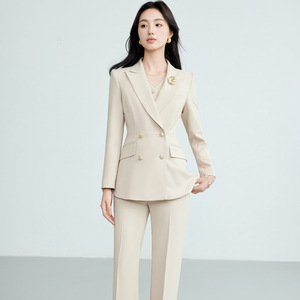 Women's Purple Three-Piece Suit Set Polyester Worsted Elegant OL Style Commute - Product Image 2