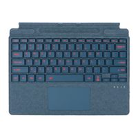 Clavier de projection intelligent sans fil Pro X avec pavé tactile pour Surface Pro 11, taille standard, rétroéclairage 7-RGB, ultra-fin, support pour stylet en plastique