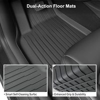 Tapis de sol Tesla Model Y 2025 2026 toutes saisons, ensemble de 9 pièces en TPE, accessoires Model Y, tapis de coffre, protection de siège, doublure de coffre