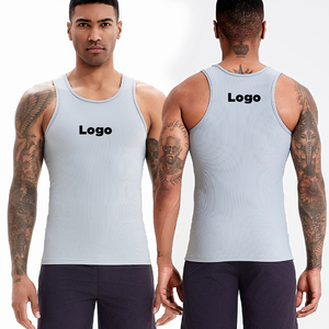 Men Dry Fit Wholesale <b>Reflective</b> Fitness Side Splitrunning Sports Vest - Product Image 1