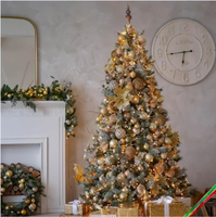 Ensemble de 24 boules de Noël, décorations suspendues incassables avec boules pré-accrochées pour la décoration de Noël et de la maison en saison
