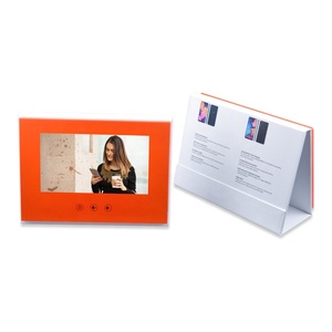 Caliente 7 pulgadas especial soporte de diseño vertical Tapa dura folleto de <span class=keywords><strong>video</strong></span> para la promoción de la marca - Product Image 3