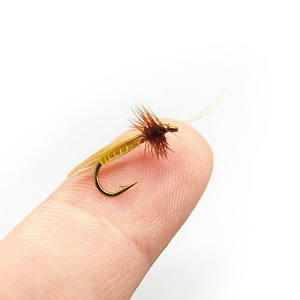 NUEVAS Moscas Secas Caddis Premium OEM Hechas a Mano con Plumas y Imitaciones <span class=keywords><strong>de</strong></span> Gusano <span class=keywords><strong>de</strong></span> <span class=keywords><strong>Seda</strong></span> y <span class=keywords><strong>Polilla</strong></span> para Pesca en Agua Dulce - Product Image 3
