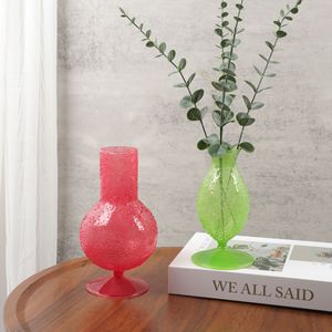 Vaso di vetro crema medievale francese ornamenti Vintage artistico idroponico piccolo libro rosso Design moderno - Product Image 1