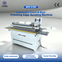 Machine de chantournage entièrement automatique WFS-910H avec coupe automatique des extrémités, scelleuse de chants pour l'industrie du meuble, certifiée CE