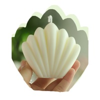 Bougie pour décoration de maison Senteurs personnalisés Cire végétale Aroma Art Bougie en forme de coquille de mer pour cadeau