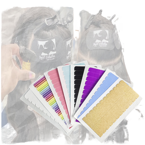 Ruban adhésif plat double face transparent pas cher de l'usine Showjarlly, <span class=keywords><strong>bandes</strong></span> de 4 cm * 0,8 cm, colle pour système capillaire à dentelle frontale, <span class=keywords><strong>extensions</strong></span> pour la maison - Product Image 1