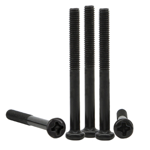 Tornillos parcialmente roscados de <span class=keywords><strong>cabeza</strong></span> <span class=keywords><strong>redonda</strong></span> Phillips chapados en negro M2 M2.5 M3 M4 Tornillos parcialmente roscados de <span class=keywords><strong>cabeza</strong></span> plana - Product Image 4