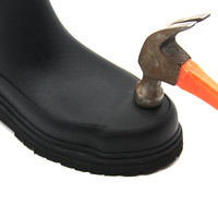 Bottes de travail en caoutchouc pour hommes, à tige montante, imperméables, avec embout de sécurité en acier, pour la pluie, thermiques, été et hiver, directement du fabricant