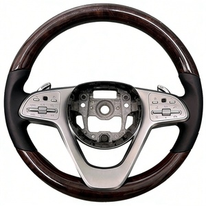 Volante de madera marrón de lujo para Mercedes Benz <span class=keywords><strong>Maybach</strong></span> GLS Clase S S550 S580 <span class=keywords><strong>S650</strong></span> S680 - Product Image 3