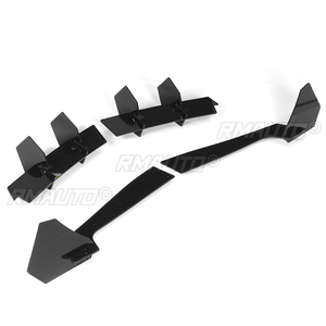 Car Rear Bumper Lip Diffuser Spoiler Rear Side <b>Splitters</b> Apron Flaps for Ford for Mustang 2018-2021 Chassis Spoiler Deflector - Product Image 4